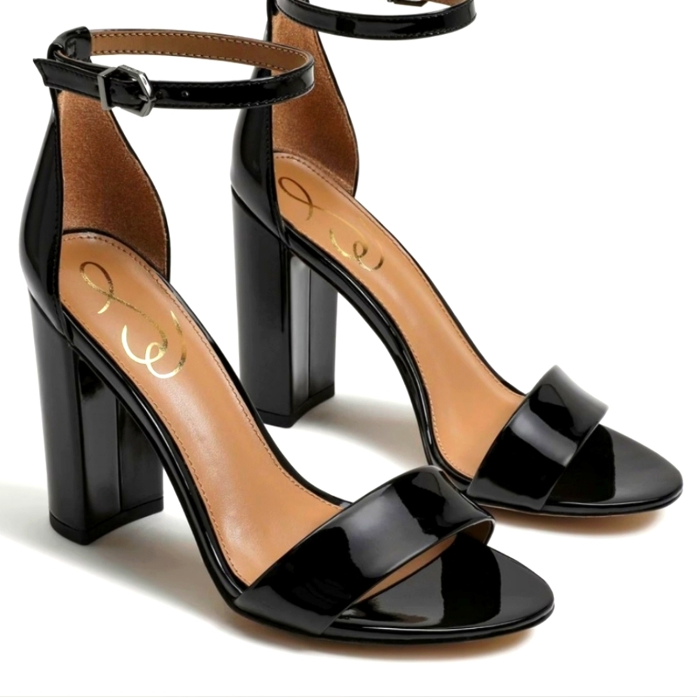 Sam Edelman 8 1/2 Wide Black Dress Sandal